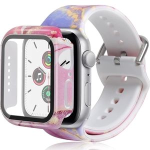 2in1 Band Compatible with Apple Watch Band 41mm Soft Strap series7